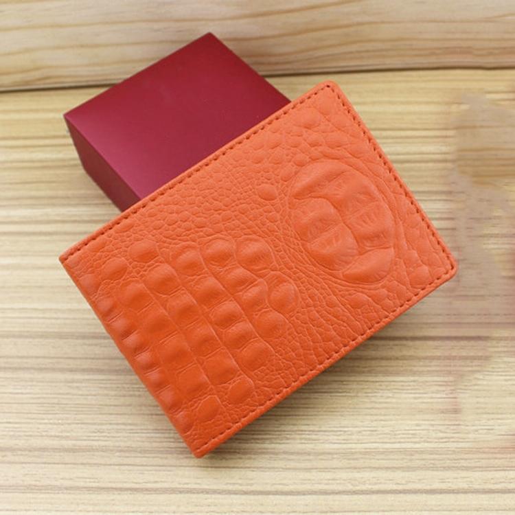 Universal Crocodile Pattern Driver License Cover With Card Slot - Red 8