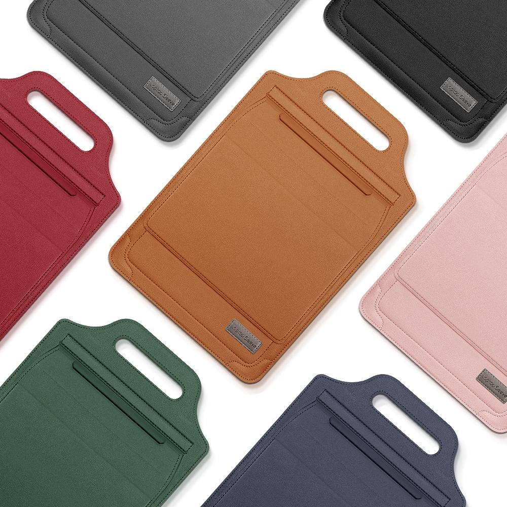 Versatile Laptop Bag with Mouse Pad Stand - Pink 3