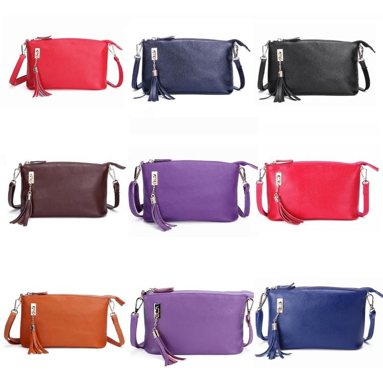 Fringed One Shoulder Bag For Women Large Capacity Casual - Deep Purple 3