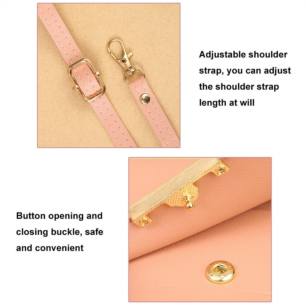 Multifunctional Touch Screen Crossbody Bag - Light Pink 5