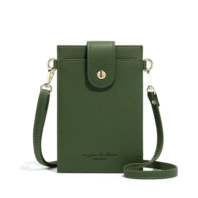 Stylish Thin Messenger Bag For Women - Green