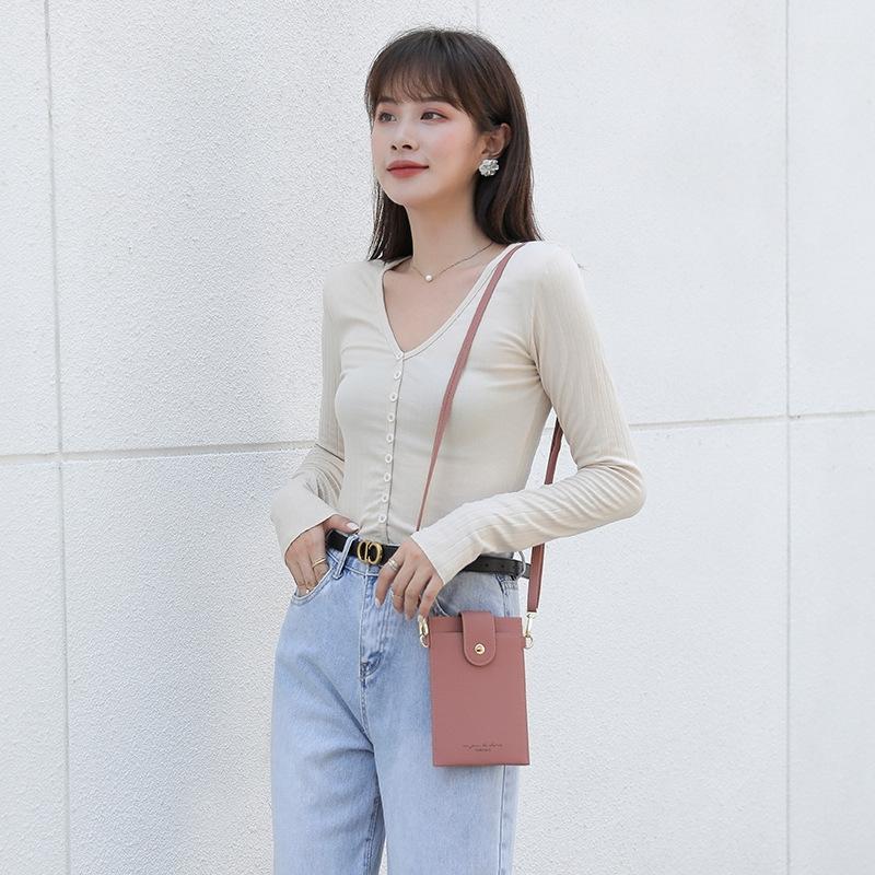 Stylish Thin Messenger Bag For Women - Green 9