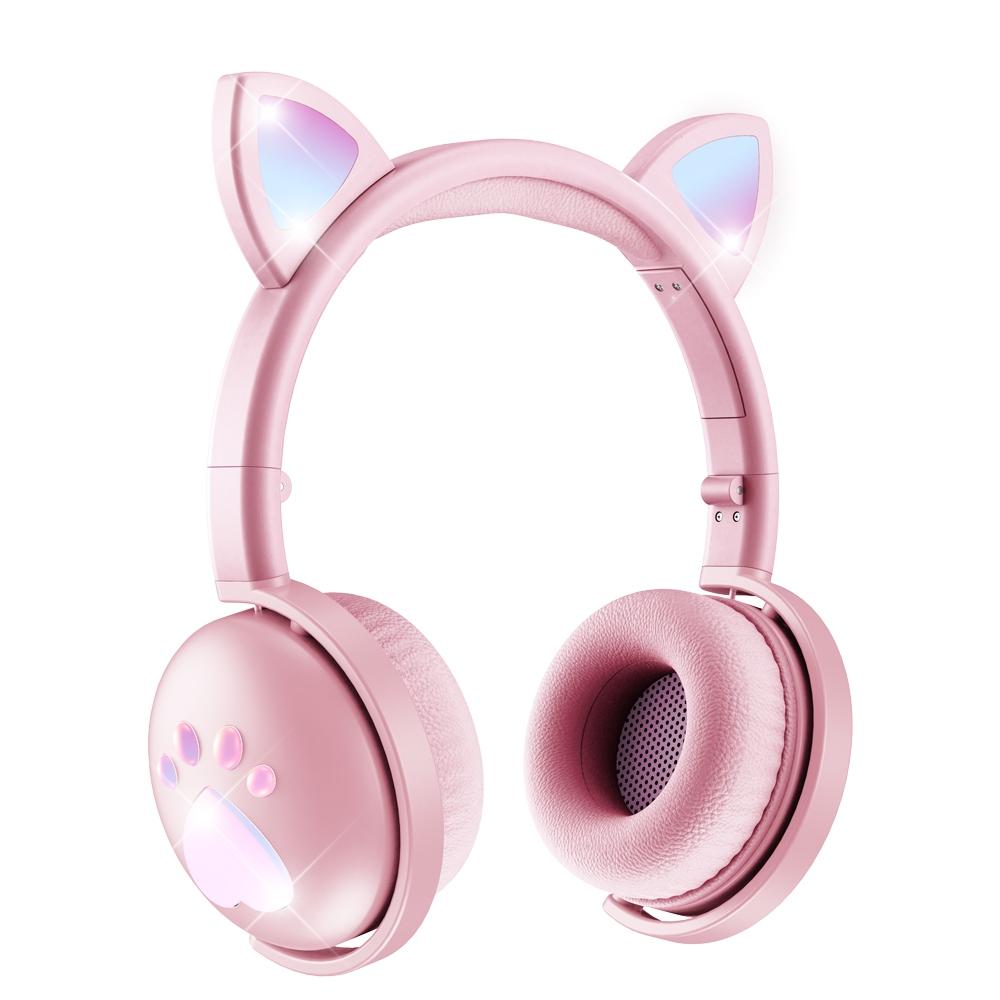 7.1 Surround Sound Cat Ear Gaming Headset With Mic - Red 14