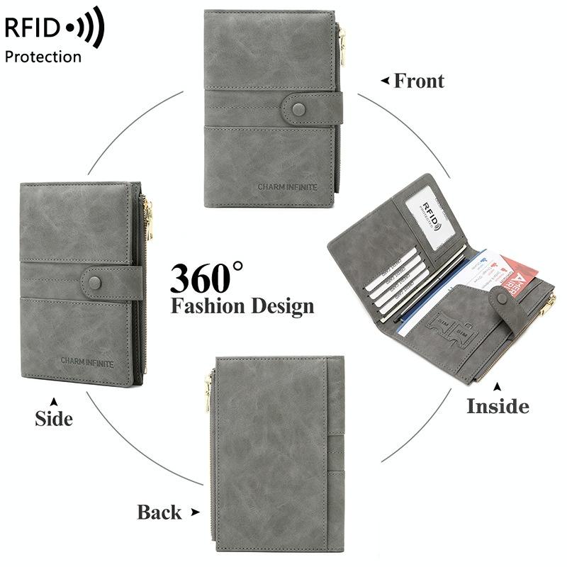 Rfid-protected Multi-card Travel Document Pouch - Black 5