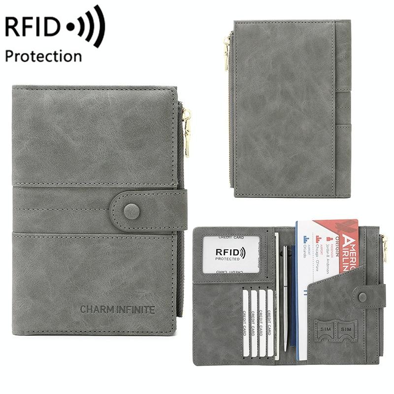 Rfid-protected Multi-card Travel Document Pouch - Black 10