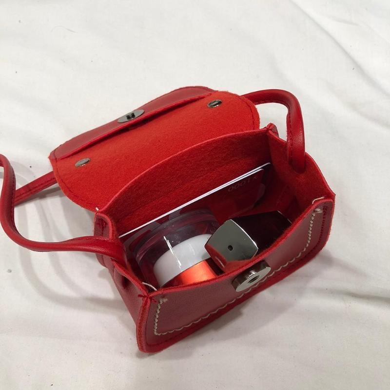 Mini Bowknot Pu Leather Baby Girls Messenger Bag - Beige 7