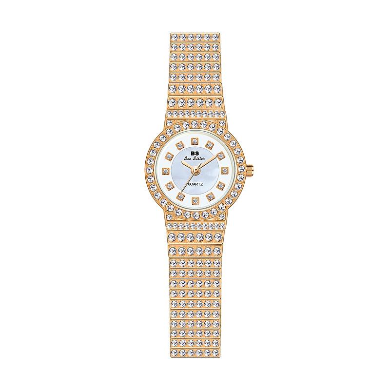 Starry Diamond Chain Women Wrist Watch - Silver Scale Surface 8