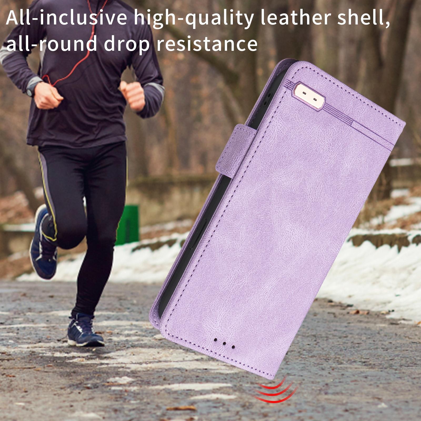 For Samsung Galaxy Z Fold4 5G Leather Flip Case With Magnetic Clasp - Brown 12
