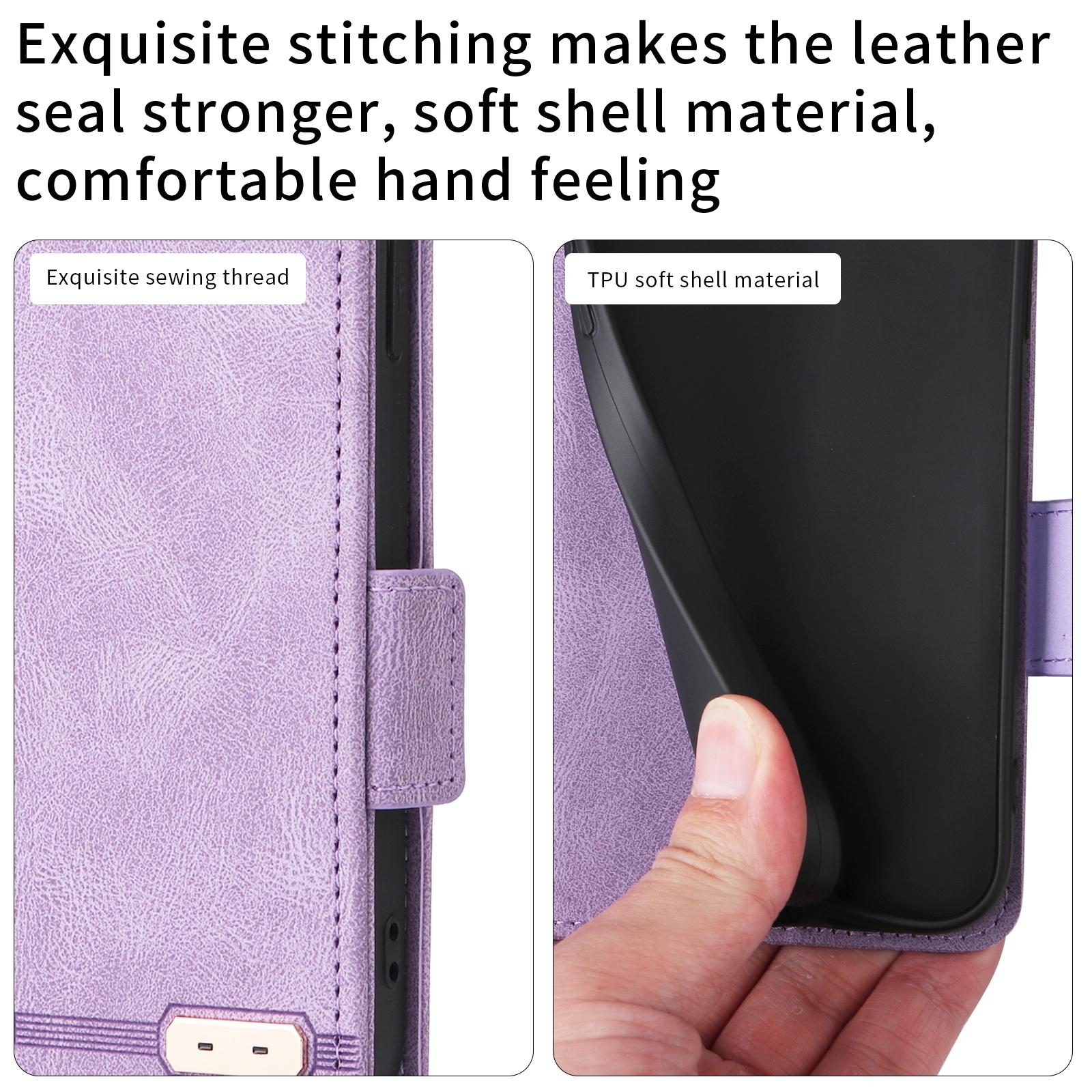 For Samsung Galaxy Z Fold4 5G Leather Flip Case With Magnetic Clasp - Brown 14