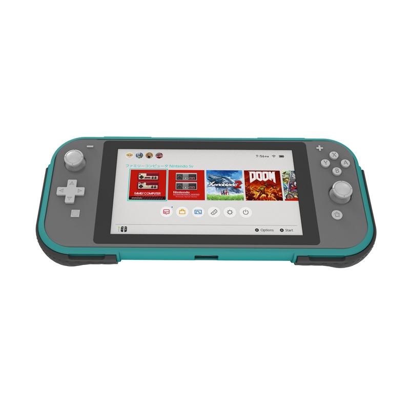 Protective Shell for Switch Lite with Game Card Box and Grip - Pure Green 3
