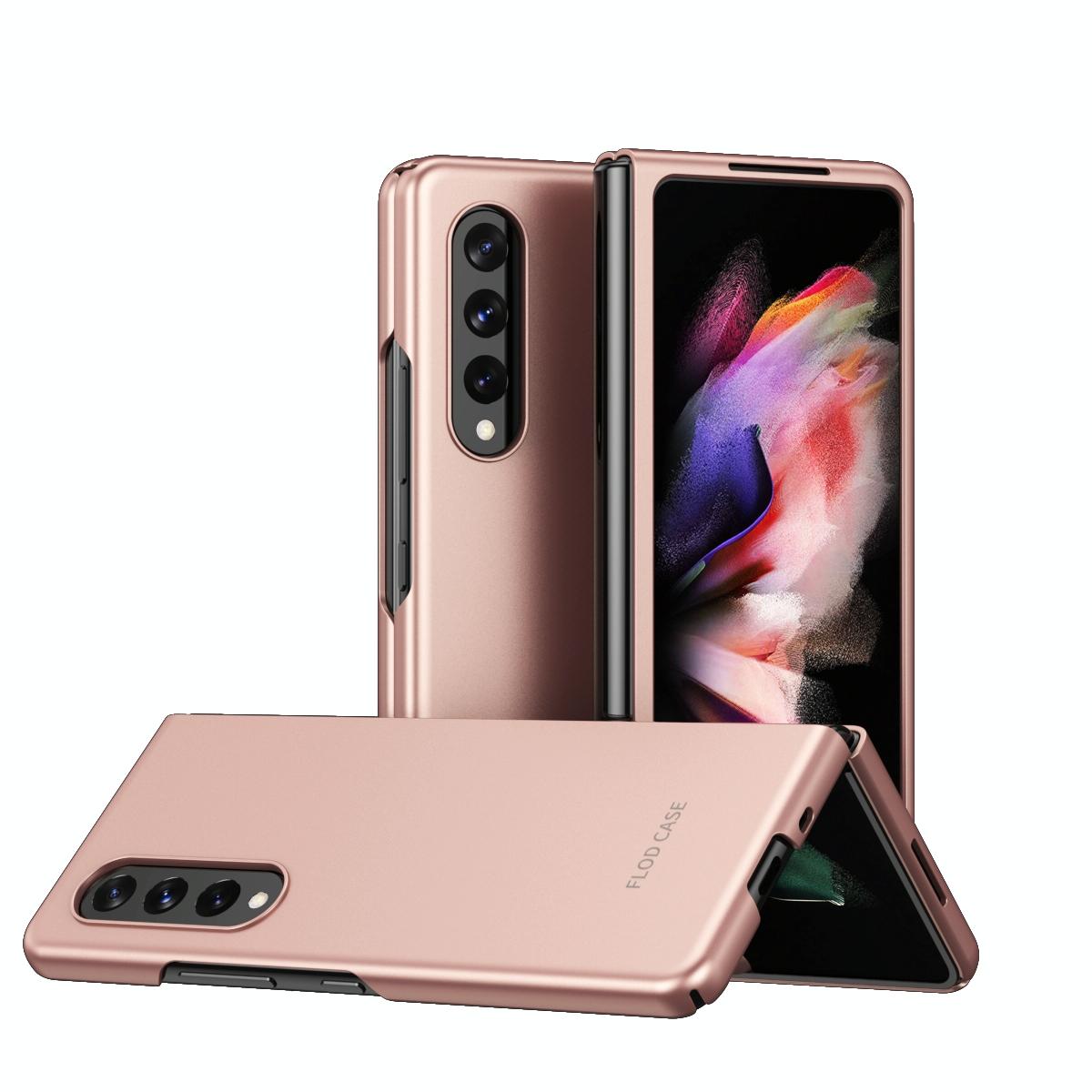 For Samsung Galaxy Z Fold4 5G Foldable Shockproof Phone Case - Pink