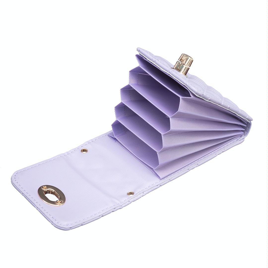 Vertical Card Bag With Metal Buckle For Mobile Phones - Blue 5