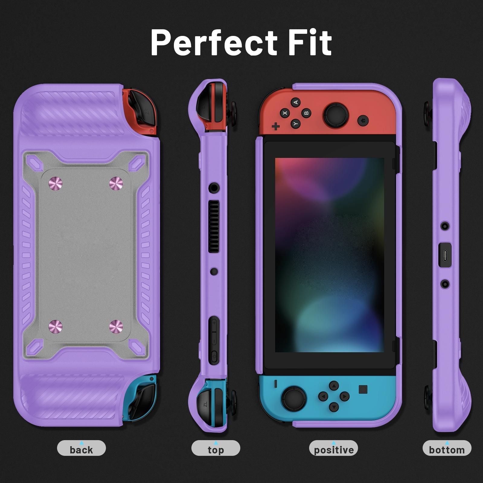 Protective Tpu Pc Case for Nintendo Switch Oled - Blue 5