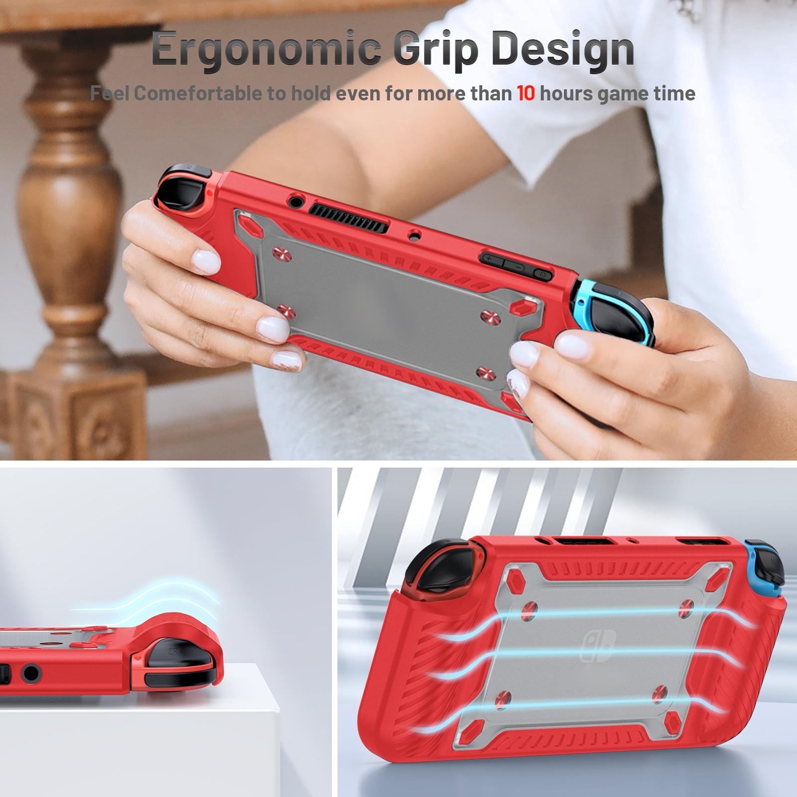 Protective Tpu Pc Case for Nintendo Switch Oled - Blue 12