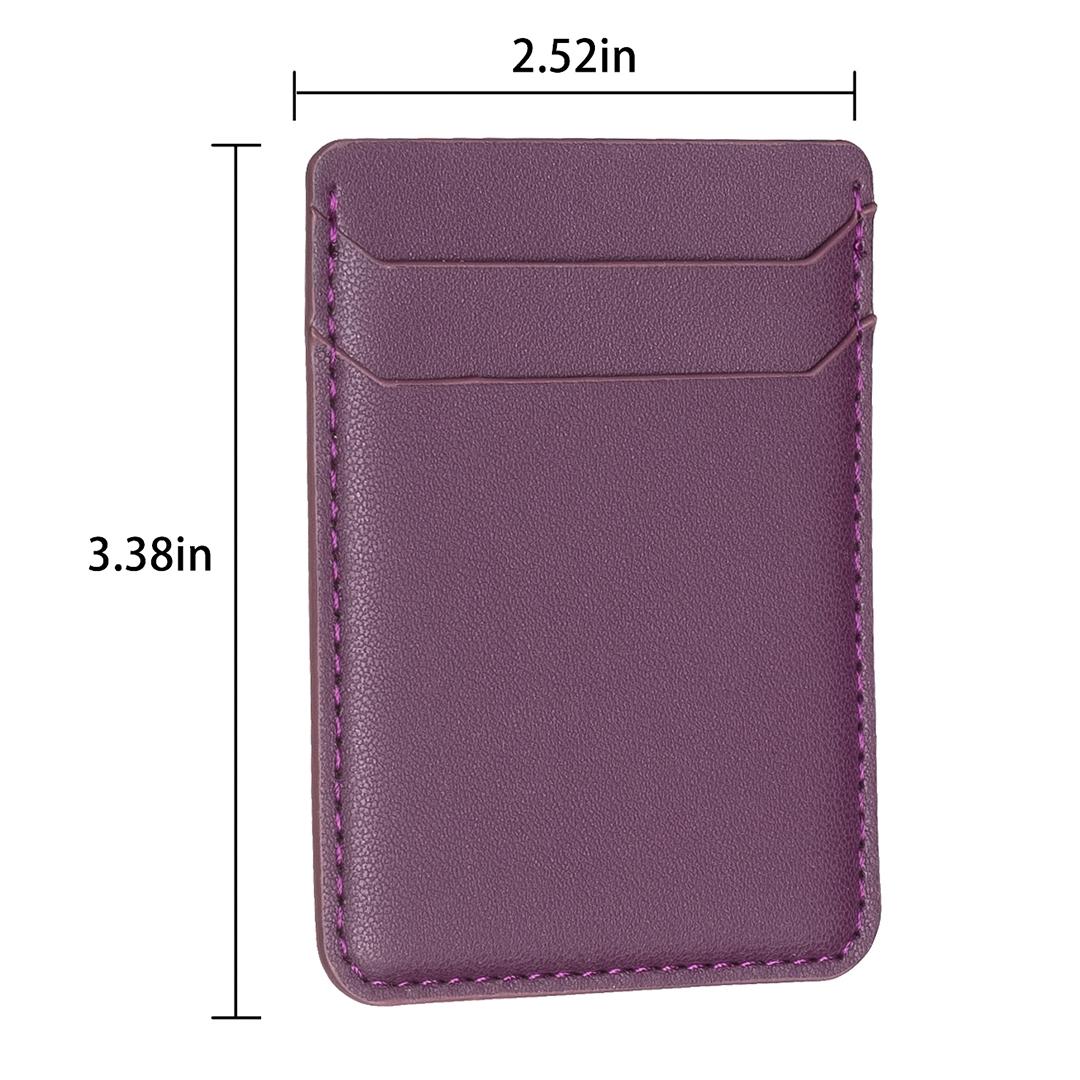 R20 Texture Card Bag Back Sticker For Mobile Phones - Purple 3