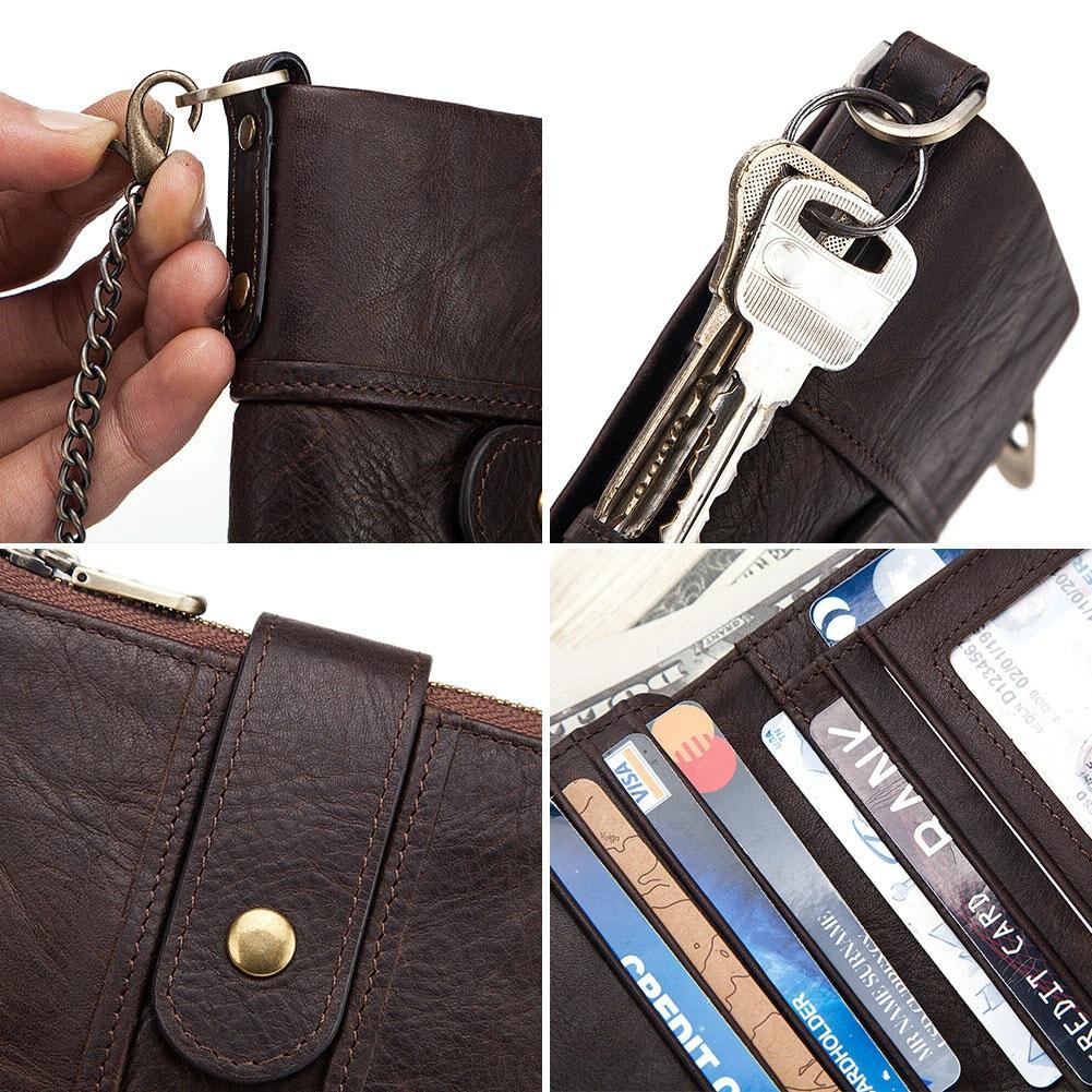 Secure Multi-function Rfid Wallet - Anti-theft - Brown 6