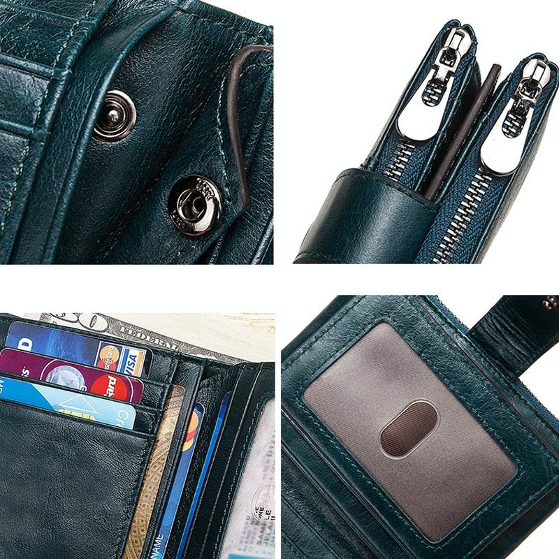 Secure Multi-function Rfid Wallet - Anti-theft - Brown 7