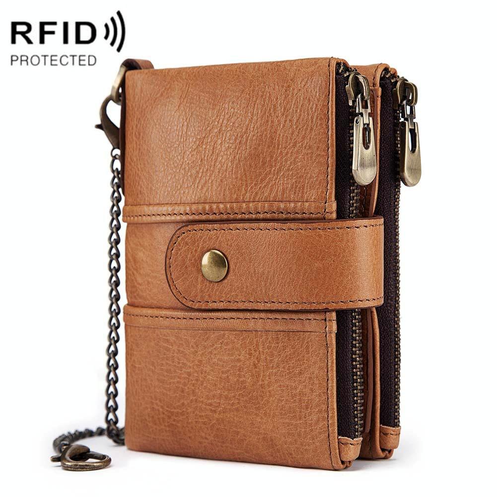 Secure Multi-function Rfid Wallet - Anti-theft - Brown 9