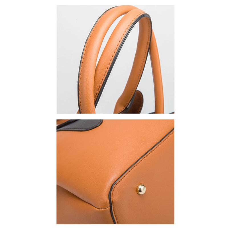 Large Capacity 3-in-1 Diagonal Handbags in Pink Pu Leather 7
