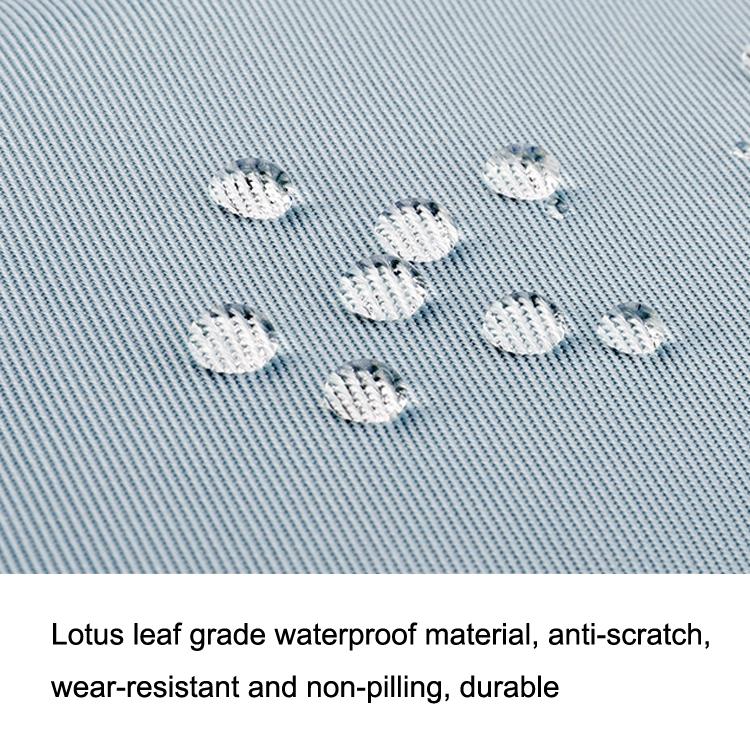 Computer Handheld Messenger Bag for Apple Macbook / Huawei / Xiaomi / Basne - Ladder Tape Light Blue + Gray Pu Power Package 5