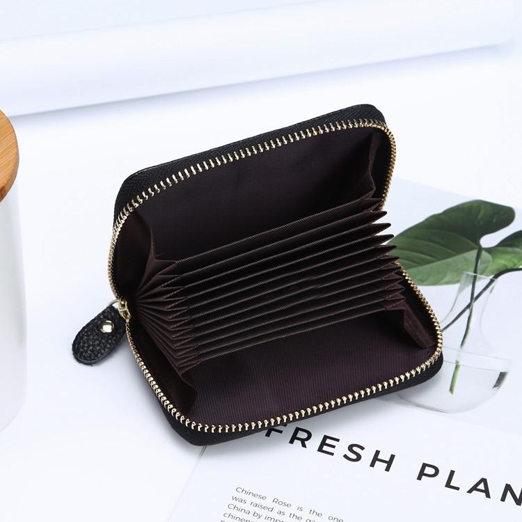 Multi Position Zipper Organ Card Holder Versatile Business Accessory - Sapphire 4