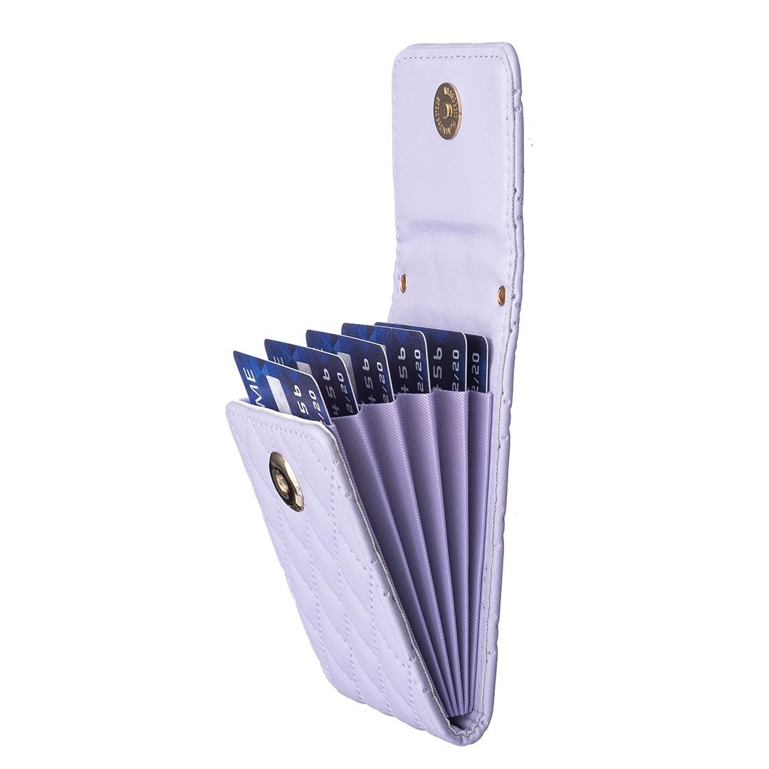 Vertical Card Bag For Mobile Phones Sticker - Purple 6