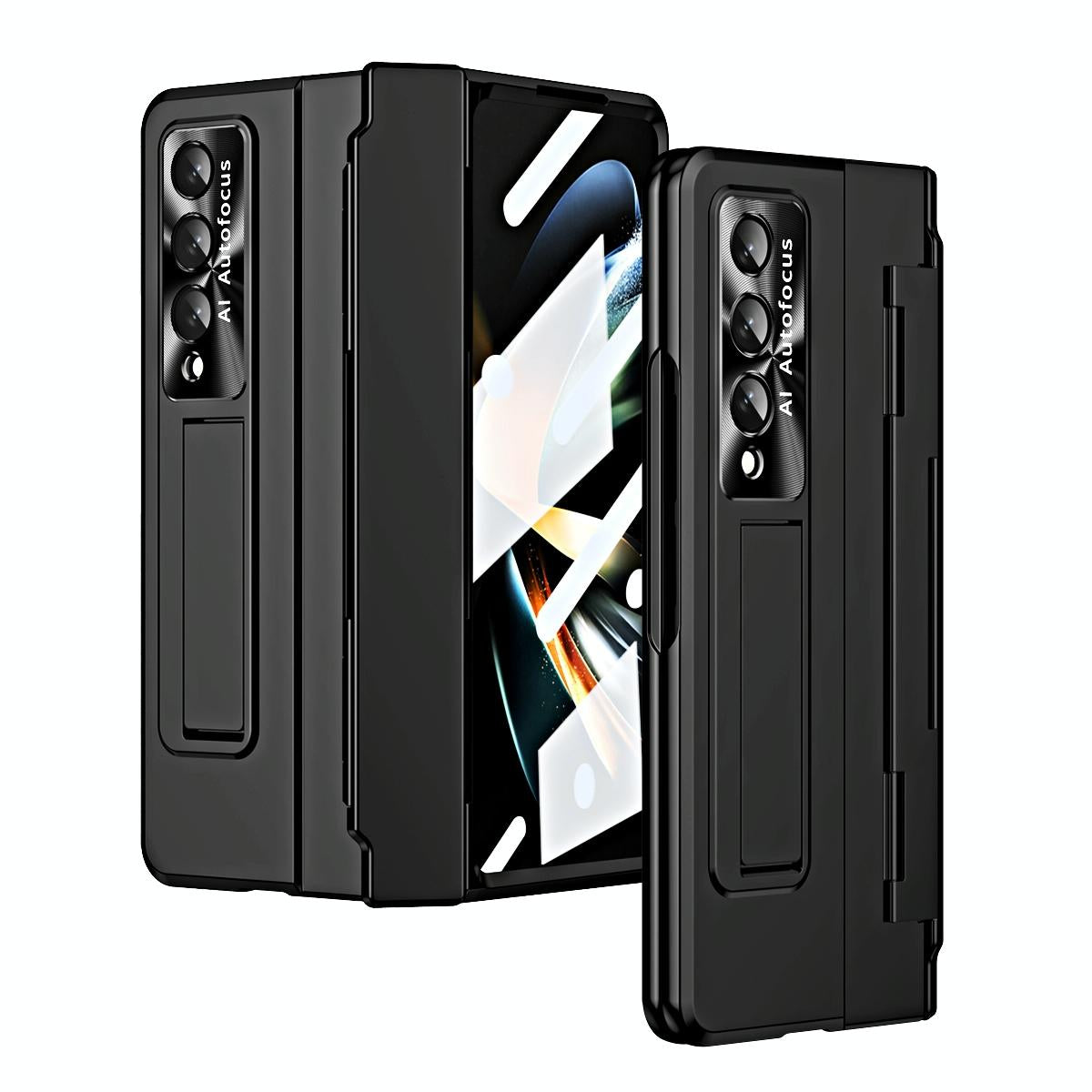 For Samsung Galaxy Z Fold4 5G Folding Case With Integrated Hinge - Blue 12