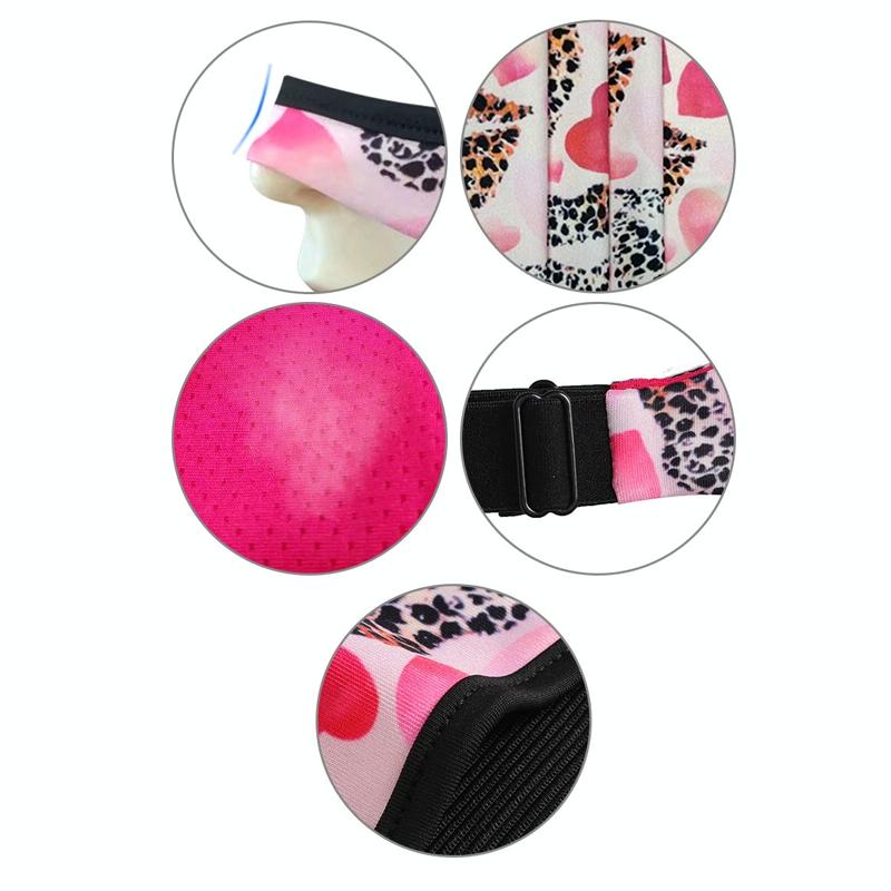Breathable Vr Eye Mask - Sweatproof - Black White Flower 6