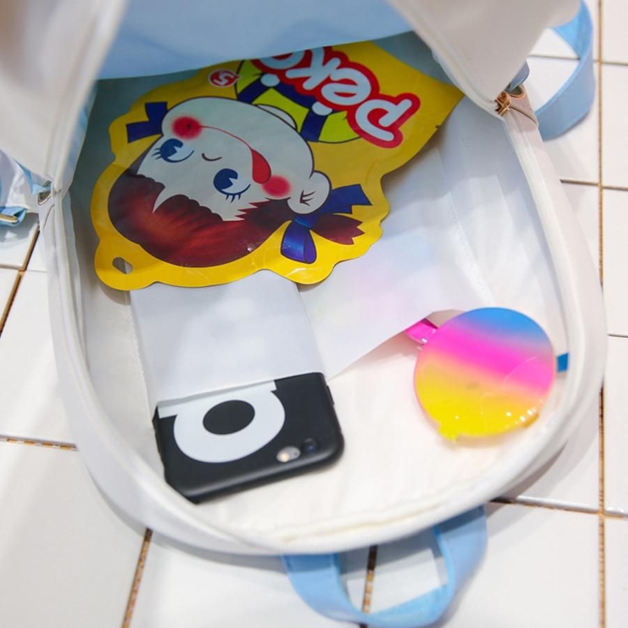 Mini Clear Kids Backpack with Bow - Perfect for School - Black Pink 14