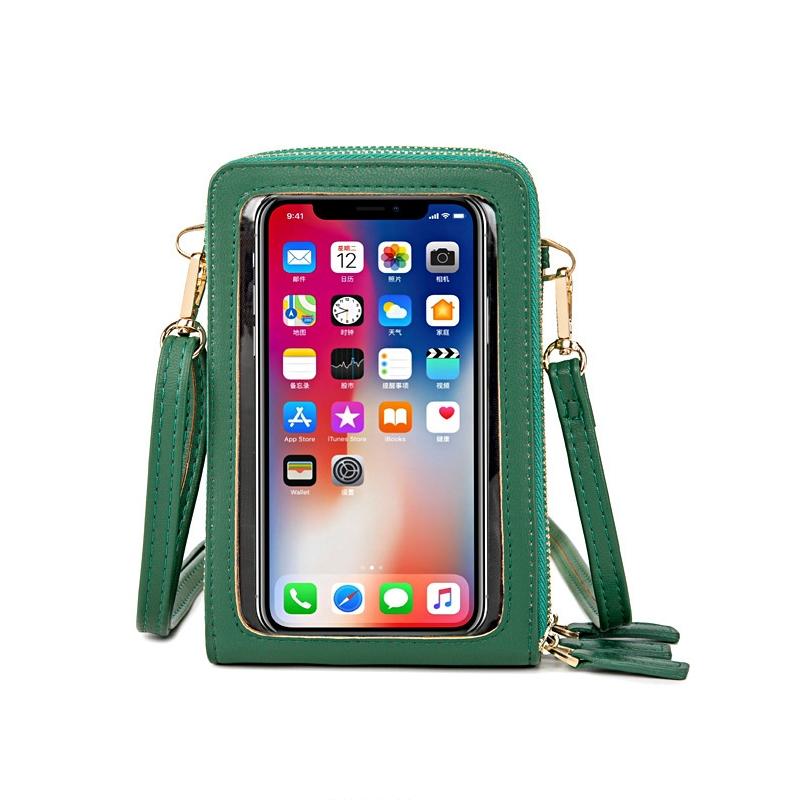 Multifunctional Touch Screen Phone Bag - Green