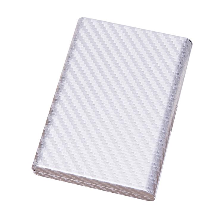Aluminum Credit Card Holder - Secure & Compact - Carbon Silver 9