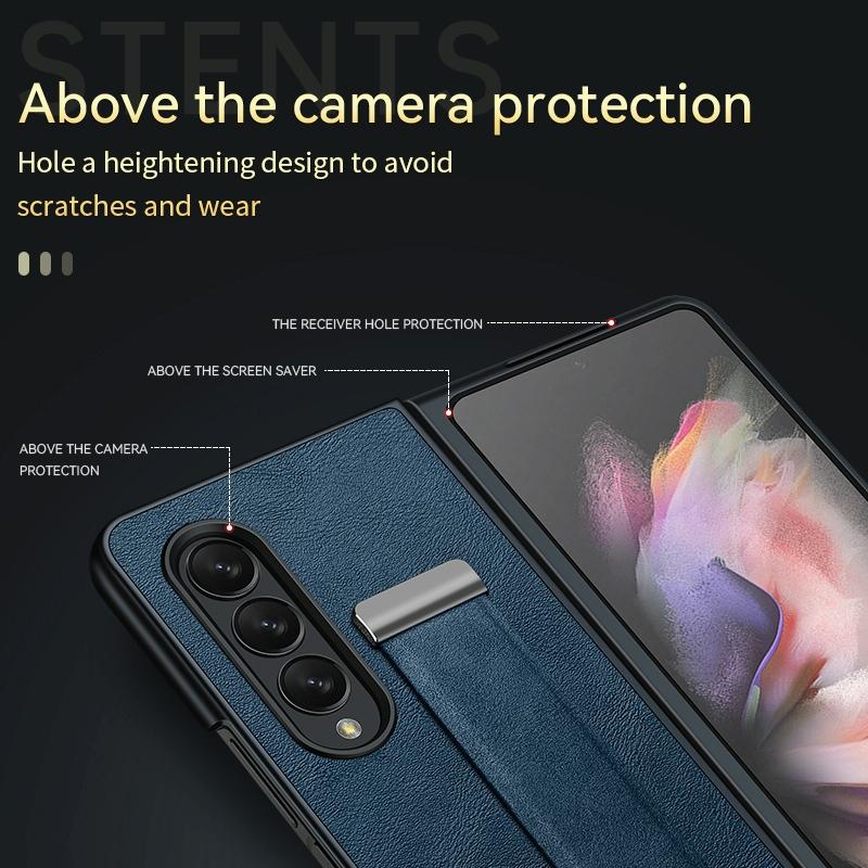 For Samsung Galaxy Z Fold4 5G Leather Shockproof Case 6