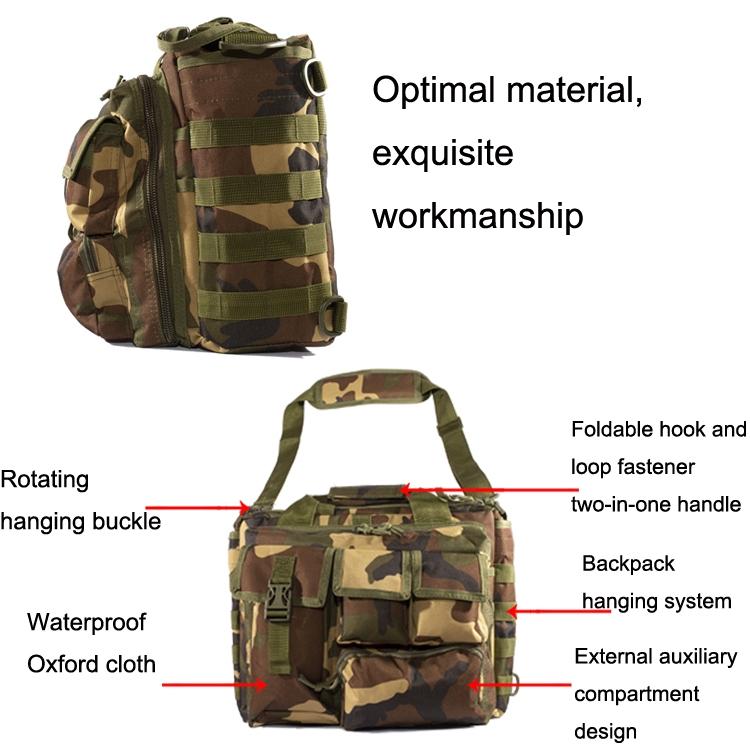 Waterproof Outdoor Messenger Bag For Sports & Cycling - Acu Camouflage 12
