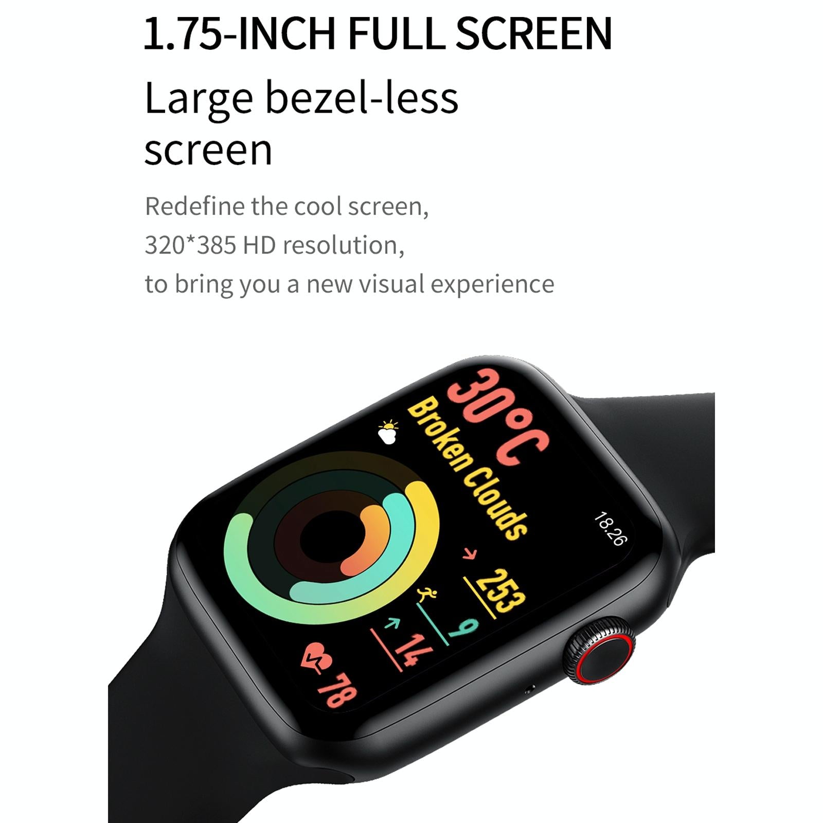 1.75 Inch Full Screen Ip67 Waterproof Smart Watch Support Sleep Monitor / Heart Rate Monitor / Bluetooth Call - Blue 9