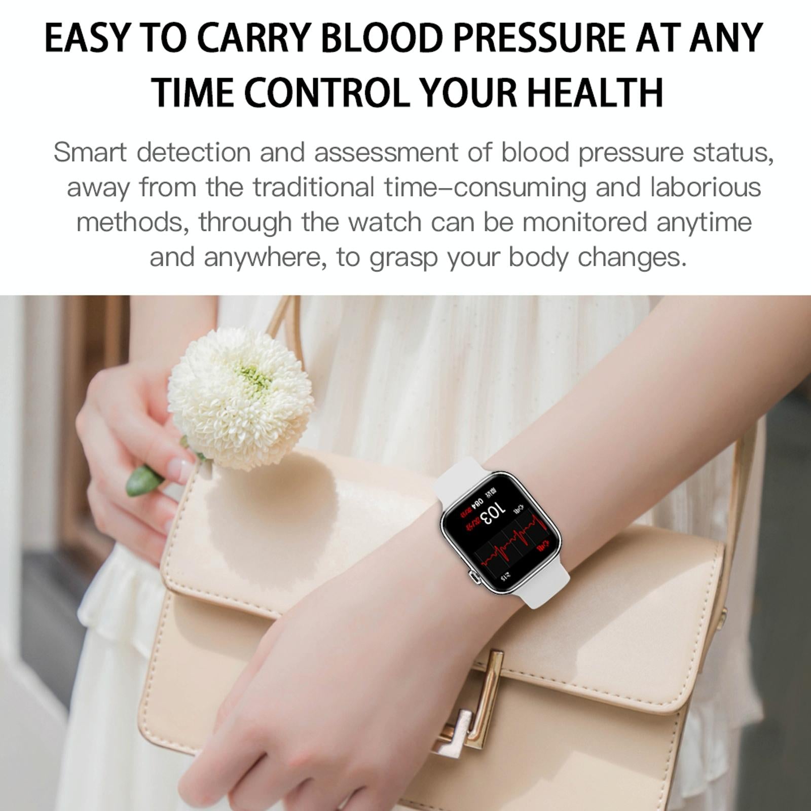 1.75 Inch Full Screen Ip67 Waterproof Smart Watch Support Sleep Monitor / Heart Rate Monitor / Bluetooth Call - Blue 13