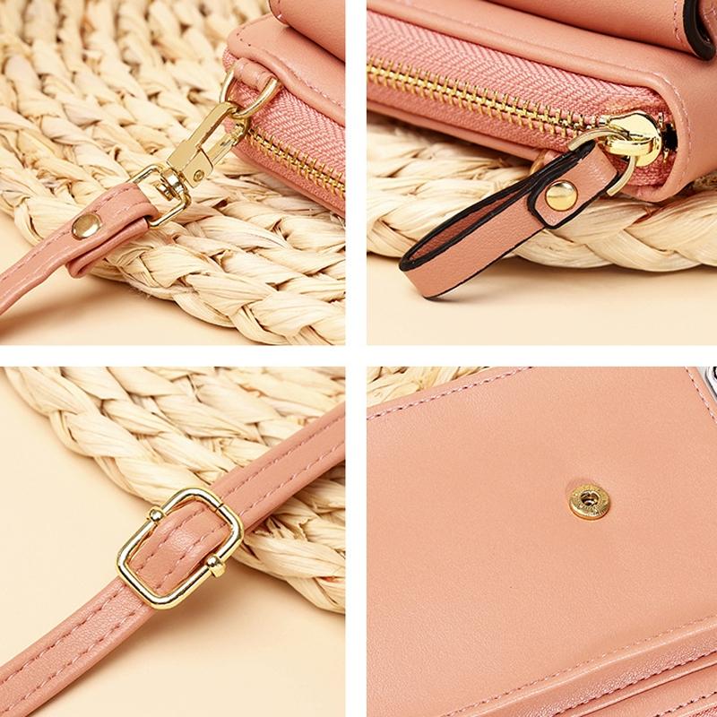 Large Capacity Crossbody Purse For Women - Pink 4