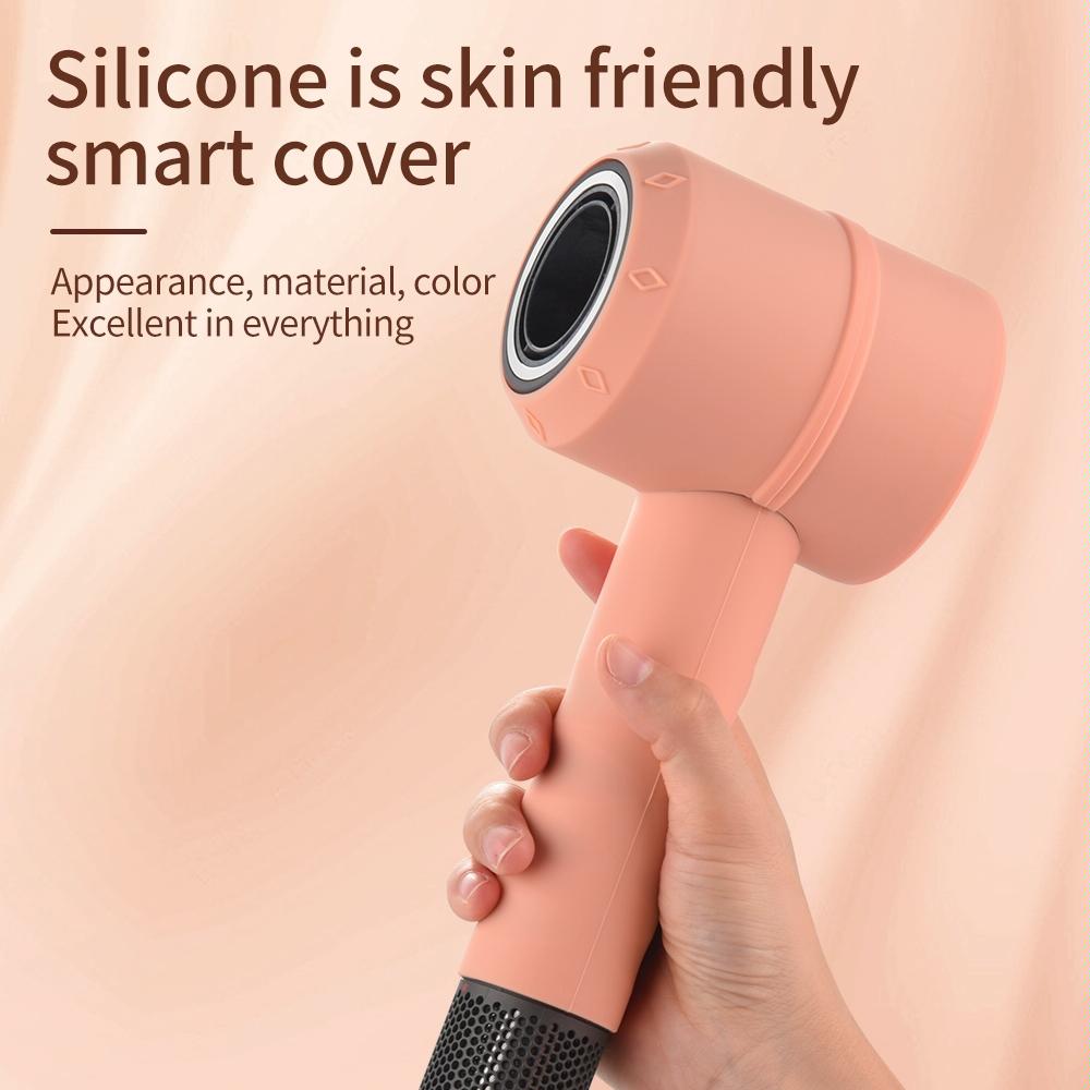 Shockproof Silicone Case For Dyson Hair Dryer - Coral Orange 6