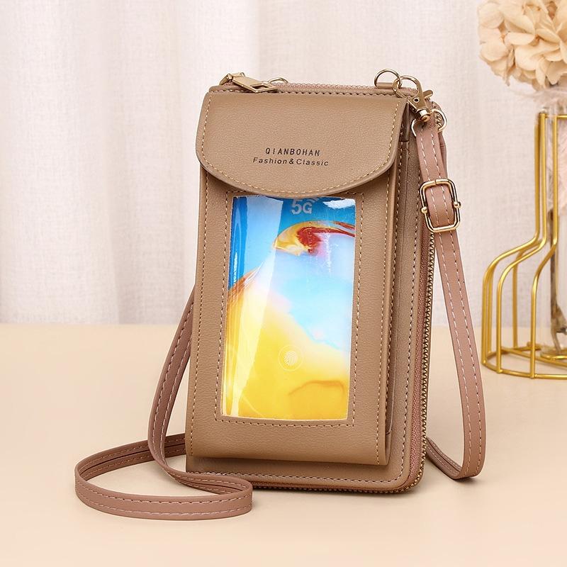 Women Touch Screen Shoulder Bag For Mobile Phones - Light Blue 14