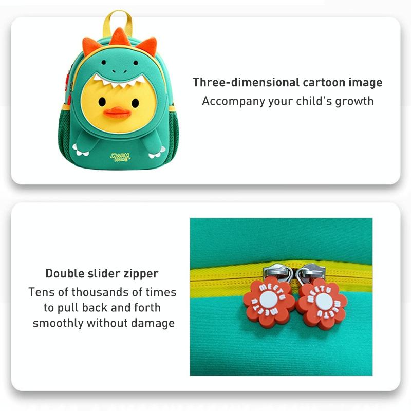 Secure Kids Backpack - Anti-lost Design - Pig Pig Duck 7