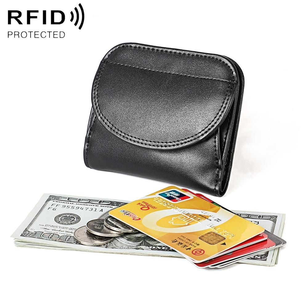 Women Leather Rfid Blocking Coin Purse - Compact Design - Pink 8