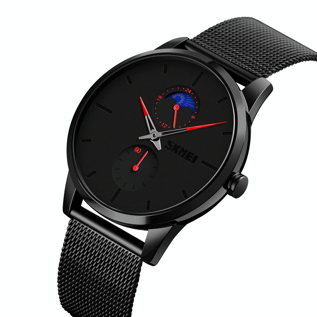 Men Simple Business Sports Watch - Quartz Movement - White 3