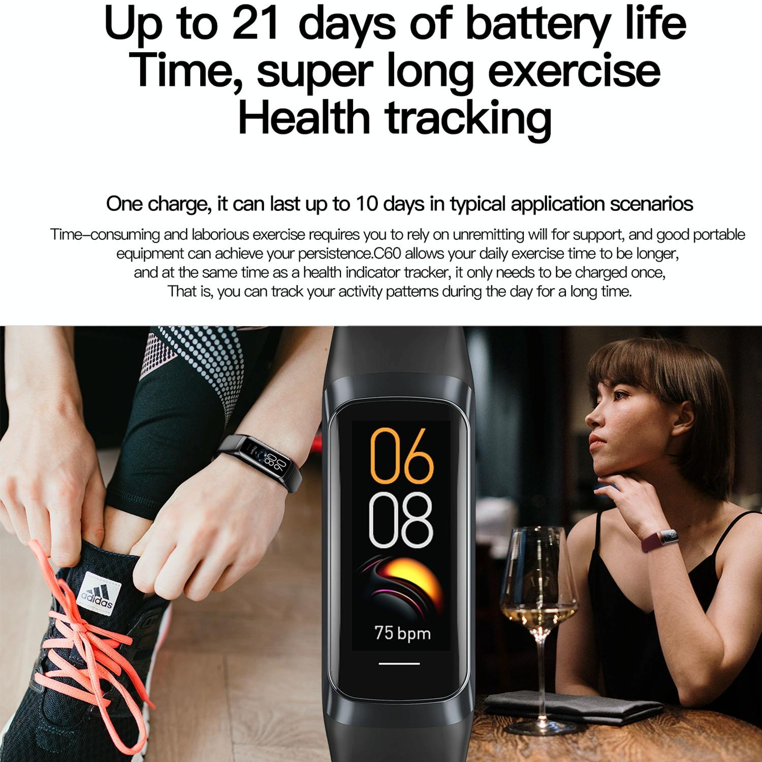 Ip67 Waterproof Smart Fitness Band - Compact And Durable - Purple 5