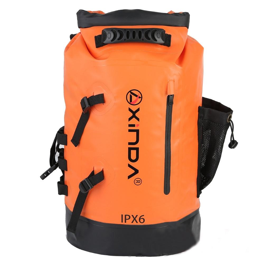 Waterproof Upstream Storage Shoulder Bag L For Mountaineering - Orange 14