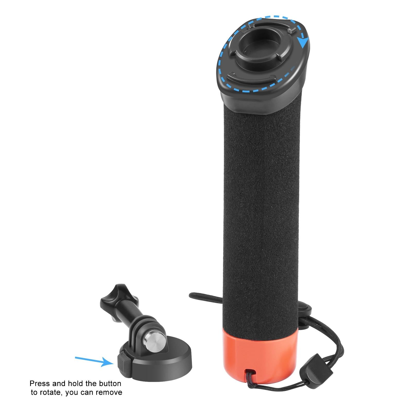 Buoyant Foam Hand Grip with Quick Release for Gopro Hero 12 6