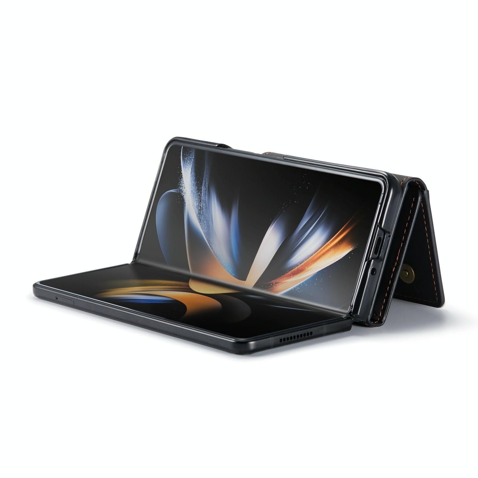 For Samsung Galaxy Z Fold4 5G Multi-Card Phone Case - Fits Dg.Ming M2 Series - Black 5