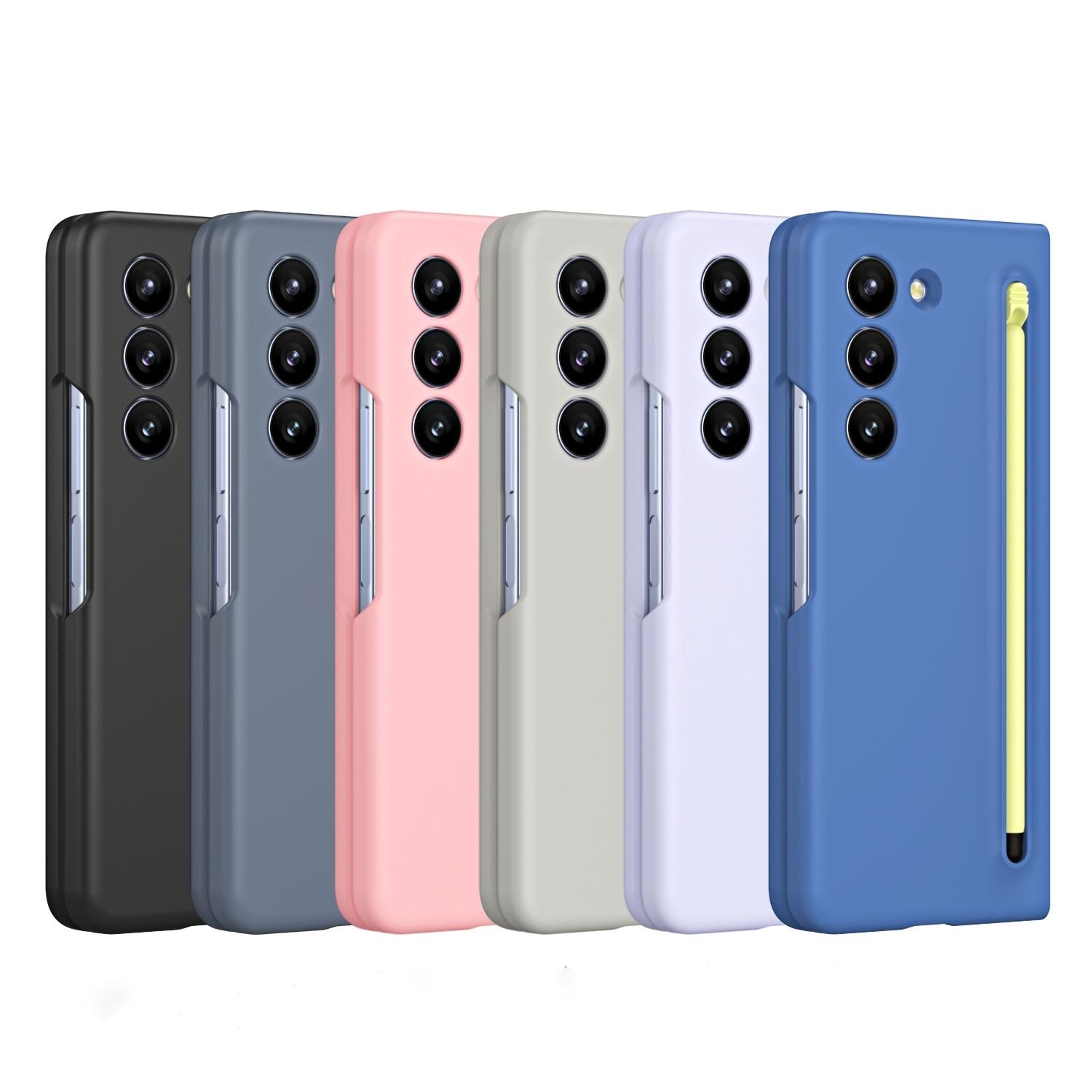 For Samsung Galaxy Z Fold4 5G Enhanced Shockproof Phone Case - Pen Design - Black