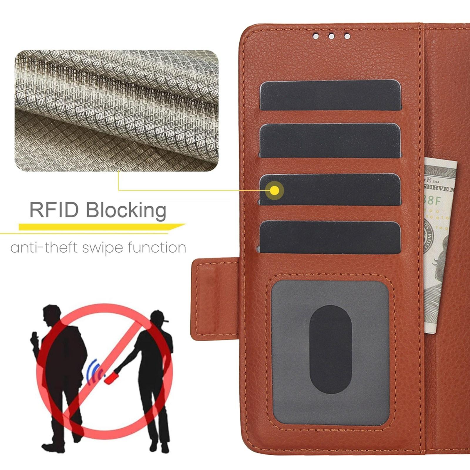 For Samsung Galaxy Z Fold4 5G Leather Phone Case With Pen Slot - Brown 7