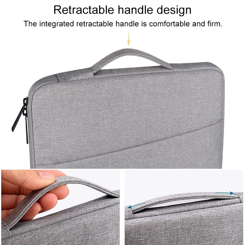 14.1 Inch Laptop Felt Sleeve Protective Case Carrying Bag - Black 8