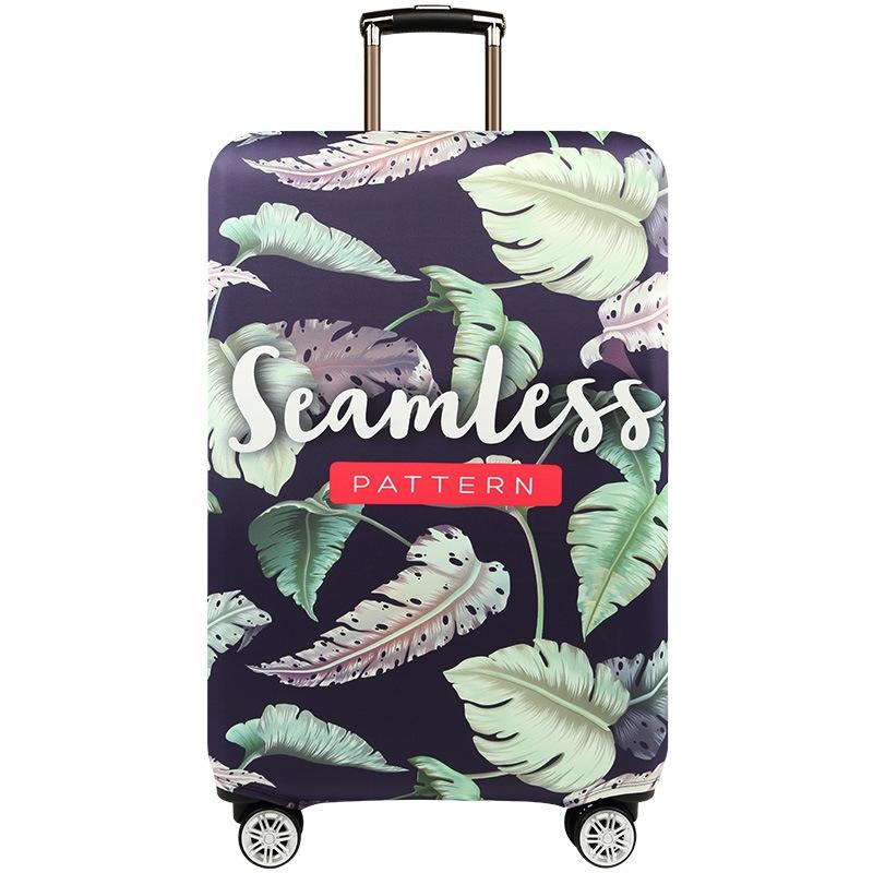 Stretchy Luggage Dust Cover - Durable & Protective - Size l - Banana Leaf Purple - M 14