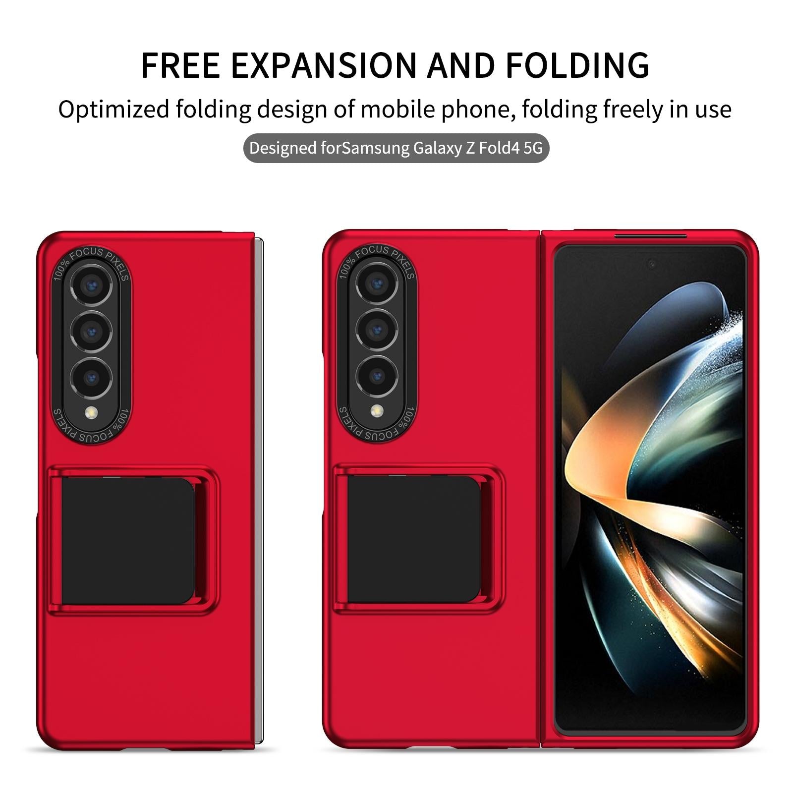For Samsung Galaxy Z Fold4 5G Foldable 3D Design Phone Case - Green 3